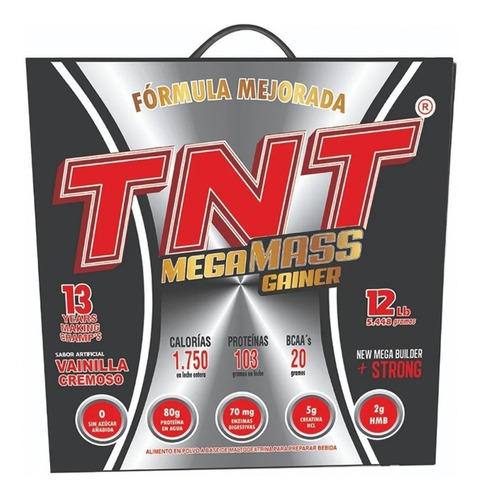 Tnt Mega Mass Gainer X12 Libras - Máxima Ganancia Muscular !