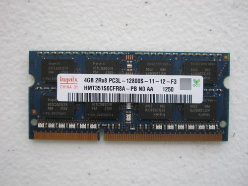 Memoria Hynix 4gb Hmt351s6efr8a-pb 2rx8 Pc3l-12800s Laptops