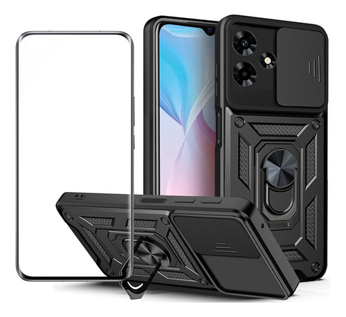 Funda For Infinix Hot 30 30i Protección Tener Vidrio Membra