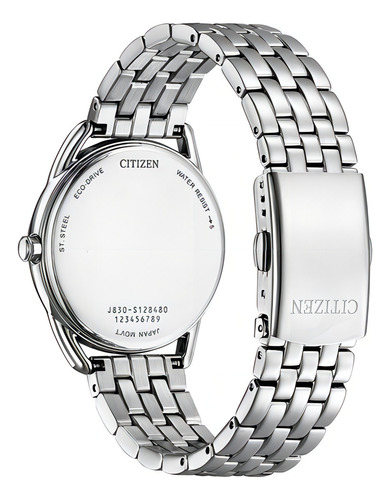 Reloj Citizen Ladies Classic Para Dama Color de la correa Plata Color del bisel Plateado Color del fondo Azul