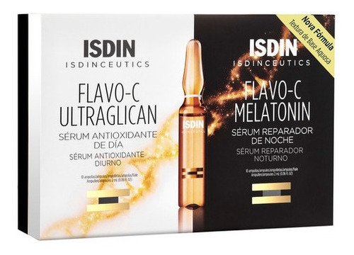 Kit Sérum Facial Flavoc Ultraglican Melatonin 20un Isdin