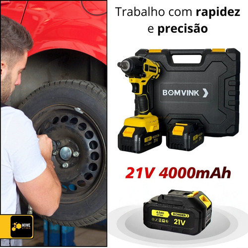 Chave De Impacto Profissional 320 Nm 21v Bivolt Com Soquetes