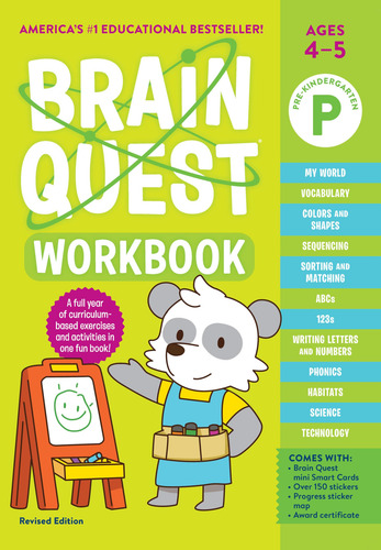 Libro De Trabajo De Brain Quest: Edición Revisada De Pre-k (