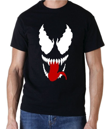 Polo Venom Mask Spiderman Hombre Araña Cyber Mde