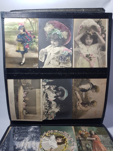 Imagen 8 de 10 de Antiguo Album Muestrario Postales X 300 Buen Estad Mag 57409
