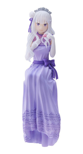 Emilia Re:zero Figura Sega Dressed-up Party Perching Ver Pm