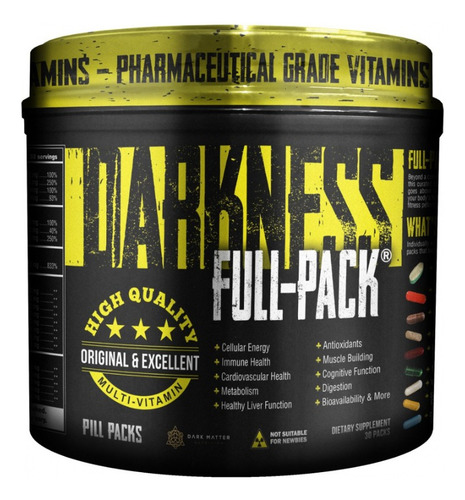 Dark Matter Full Pack 30 Sobres Multivitaminico Sin Sabor Sin Sabor