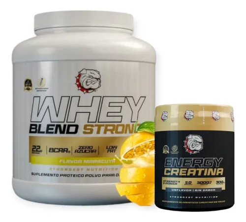 Pack Proteina Blend 2kg Maracuya+creatina Energy - Strongest