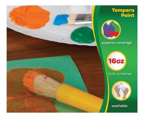Binney Smith Crayola(r) Premier Tempera Paint, Blanco (54-12