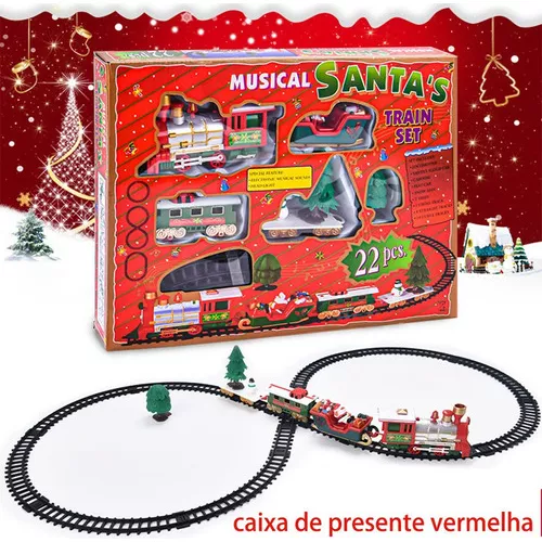 Clássico mini trem elétrico brinquedo para crianças, vagão ferroviário,  pequeno, Natal - AliExpress