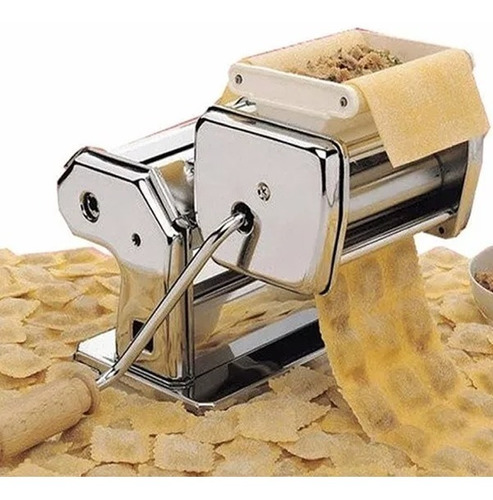 Maquina Fabrica Pastas Acero Fideos Raviolera Tallarin Cinta