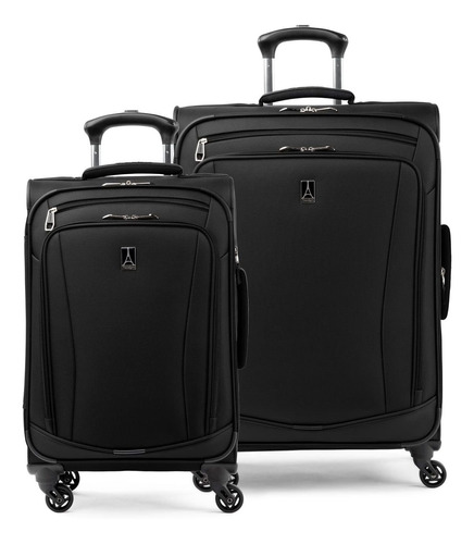 Travelpro Juego De Pista Softside, Negro, Conjunto Runway So