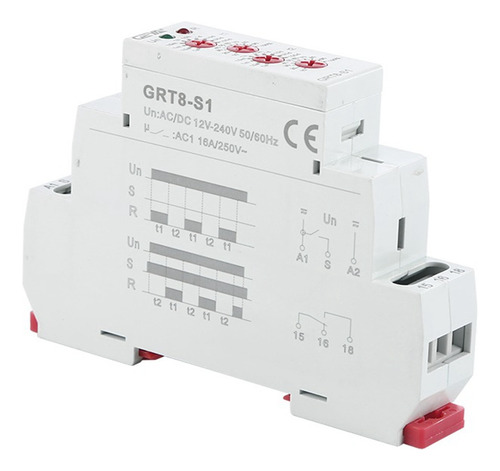 Asymmetric Cycle Timer Relay Grt8-s Spdt 16a El