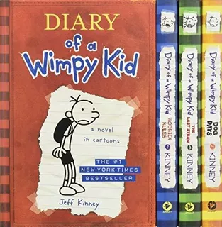 Book : Diary Of A Wimpy Kid Box Of Books 1-4 - Kinney, Jeff