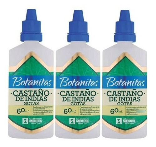 3 Castaño De Indias Gotas 60ml - mL a $775