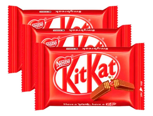 Kit 48un Chocolate Kit Kat Nestle (2cx) Ao Leite Páscoa Choc