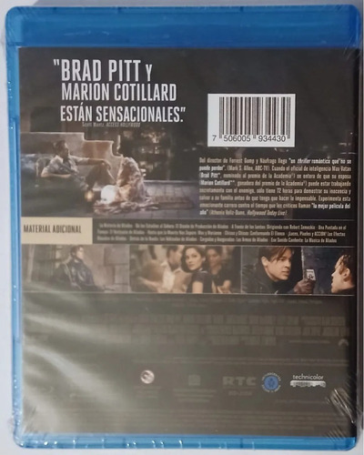 Aliados Allied Brad Pitt Pelicula En Blu-ray Nuevo Sellado.