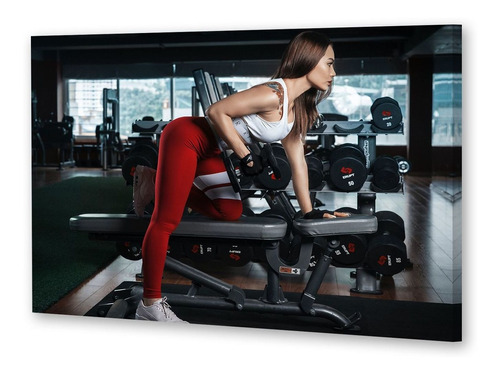 Cuadro 50x75cm Gimnasio Fitness Bienestar Gym Cuerpo P2