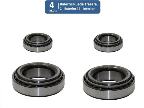 Baleros Rueda Trasera Ext/int Chevy 3 Puertas 1.4 2001