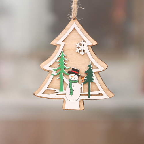 Colgante De Campana De Estrella De Cinco Puntas De Madera
