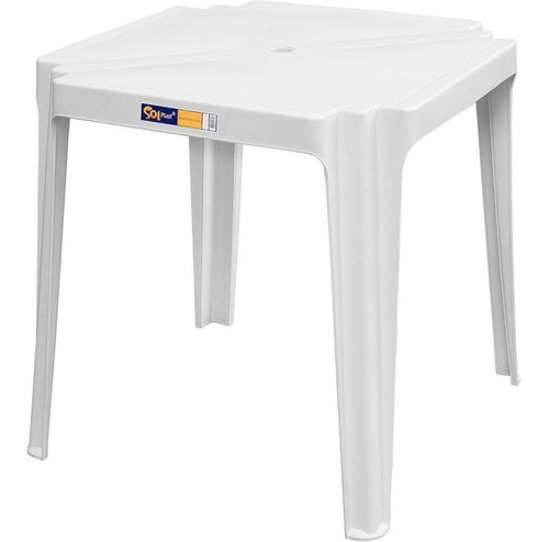 Mesa Solplast Coruripe Quadrada Plástico