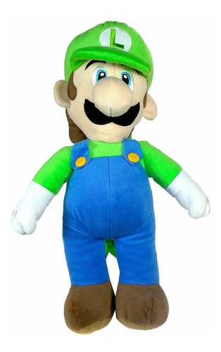 Luigi Bolso Peluche 2 En 1 De 43 Cm  Nintendo Para Niños