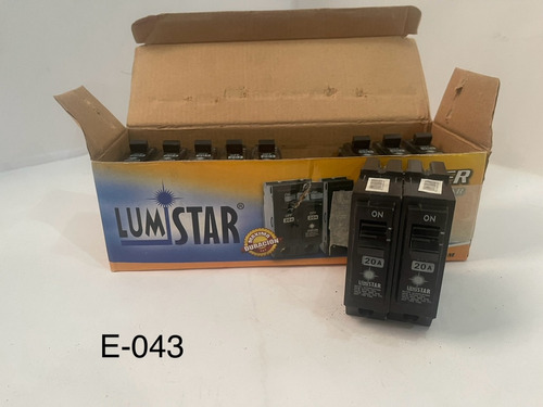 Breaker Al Mayor Empotrar 1x20 Lumistar Cod E-043