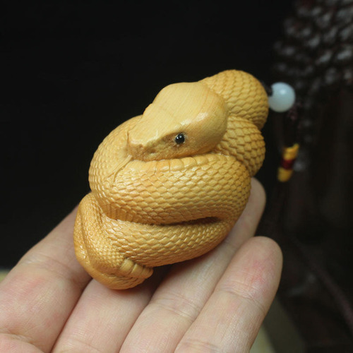 - Figura Tallada A Mano Serpiente Estatua Escultura Arte