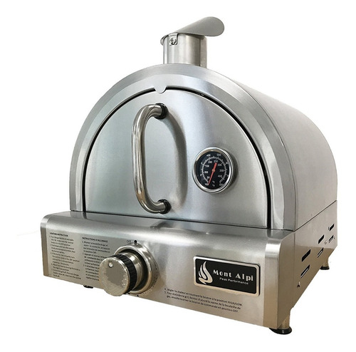 Horno De Pizza Acero Inoxidable A Gas + Piedra Para Pizza