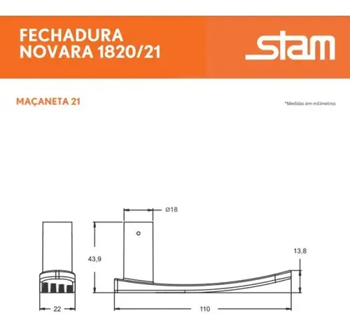 Fechadura Porta De Banheiro Stam 1820/21 Antique - Broca 40