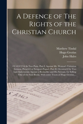 Libro A Defence Of The Rights Of The Christian Church: B ...