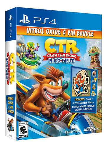 Crash Team Racing Nitro Fueled Nitros Oxide & Pin Bundle Ps4