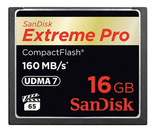 Cartão De Memória Sandisk Cf - Extreme Pro - 16gb - 160 Mb/s