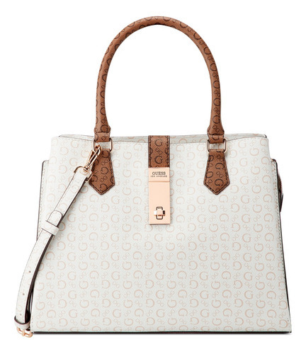 Bolsa Guess Factory 884005 Color De La Correa De Hombro Blanco Color Blanco/multi Acabado De Los Herrajes Niquel Diseño De La Tela Liso