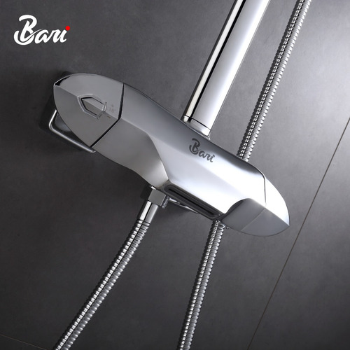 Set De Ducha Foglia Brush Nickel Marca Bari