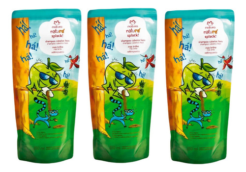 Repuesto Shampoo Splack Nature X3 Para Niños Natura Vegano