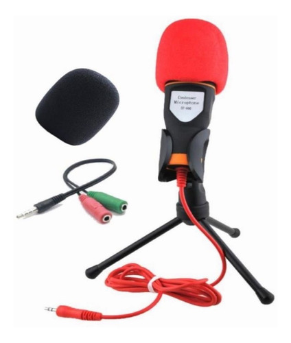 Micrófono De Condensador Con Cable Con Divisor De Audio