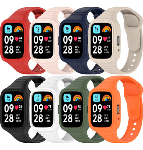 8 Correa + Funda Silicona Para Xiaomi Redmi Watch 3 Active