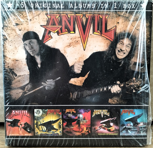 Caja Con 5 Cds Anvil - 5 Original Albums In 1 Box 2016
