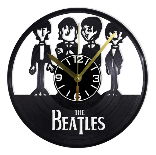 Reloj Pared Disco Vinilo Acetato Decoración The Beatles 10