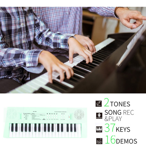 Música De 37 Teclas Piano Electrónico Teclado Con Micrófono