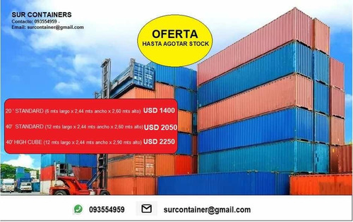 Containers Marítimos - Contenedores Usados 20