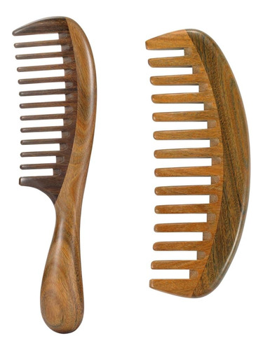 Louise Maelys 2pcs Peines De Pelo De Dientes Anchos De Sánda