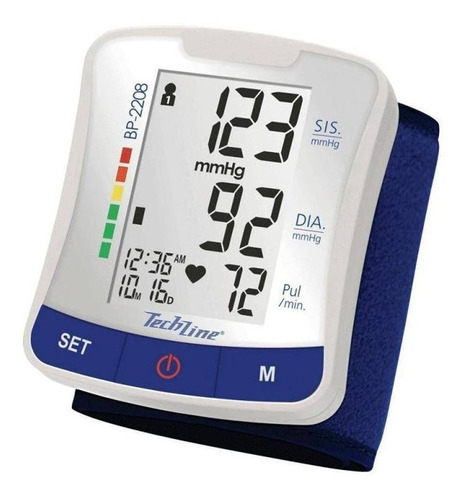 Aparelho medidor de pressão arterial digital de pulso Techline BP-2208
