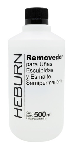 Heburn Removedor Uñas Esculpidas Manicuria Profesional 500ml