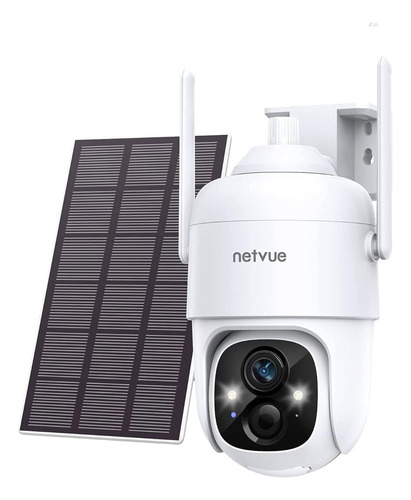 Netvue Solar Security Cameras Wireless Outdoor 3mp Camera 2.