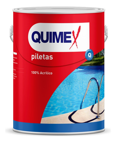 Pintura Pileta Base Acrílica Blanco 1 Litro Quimex