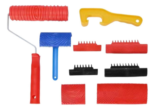 Wood Graining Tool Set Rubber With Handle Paint Look Like