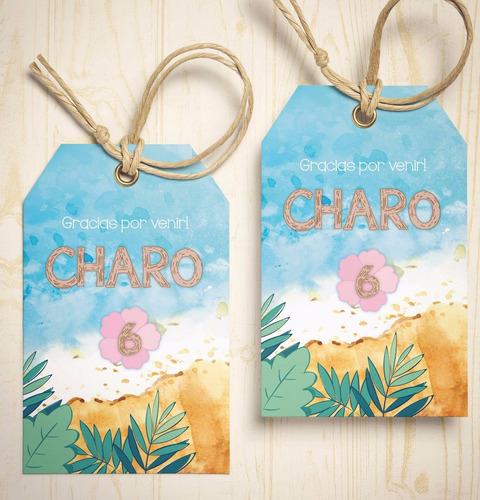 Imagen 3 de 8 de Kit Imprimible Cumpleaños De Moana Personalizado Y Original