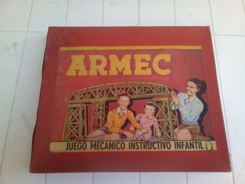 Antiguo Juego Mecánico Instructivo Infantil Armec Ind.arg.